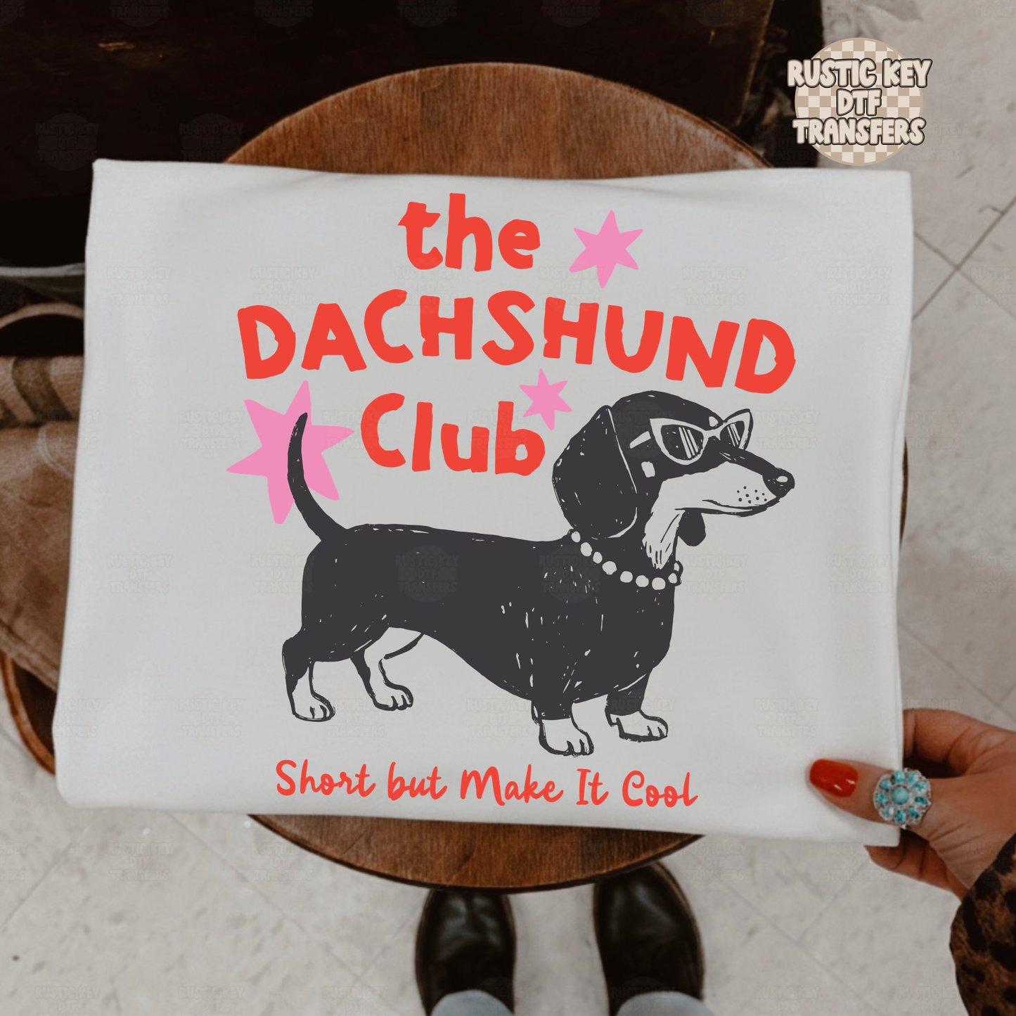 The Dachshund club DTF Transfer, Ready to Press