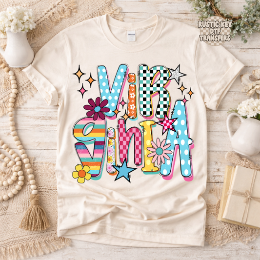 Virginia Funky Fresh state DTF Transfer, Ready to Press