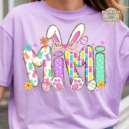 Mimi Easter DTF Transfer, Ready to Press