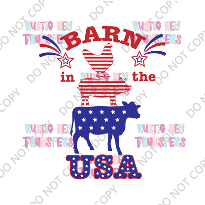 PATRIOTIC DTF TRANSFER
