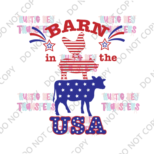 PATRIOTIC DTF TRANSFER