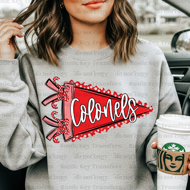 Colonels pennant DTF Transfer, Ready to Press