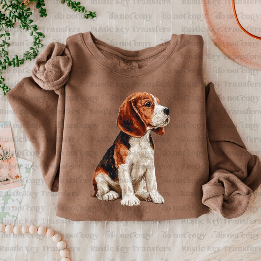 Dog DTF Transfer, Ready to Press