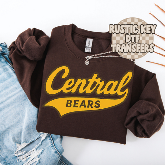 Central Bears DTF TRANSFER