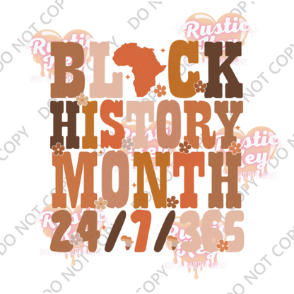 BLACK HISTORY DTF TRANSFER