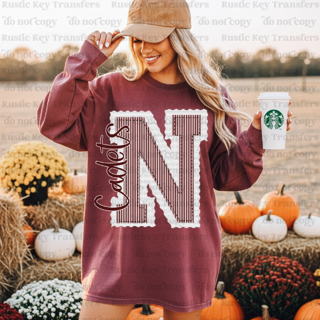 North Cadets Prepster DTF Transfer, Ready to Press