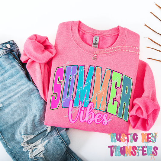 Summer vibes DTF TRANSFER