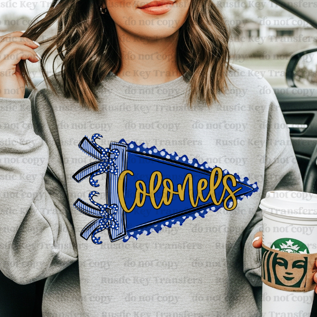 Colonels pennant DTF Transfer, Ready to Press