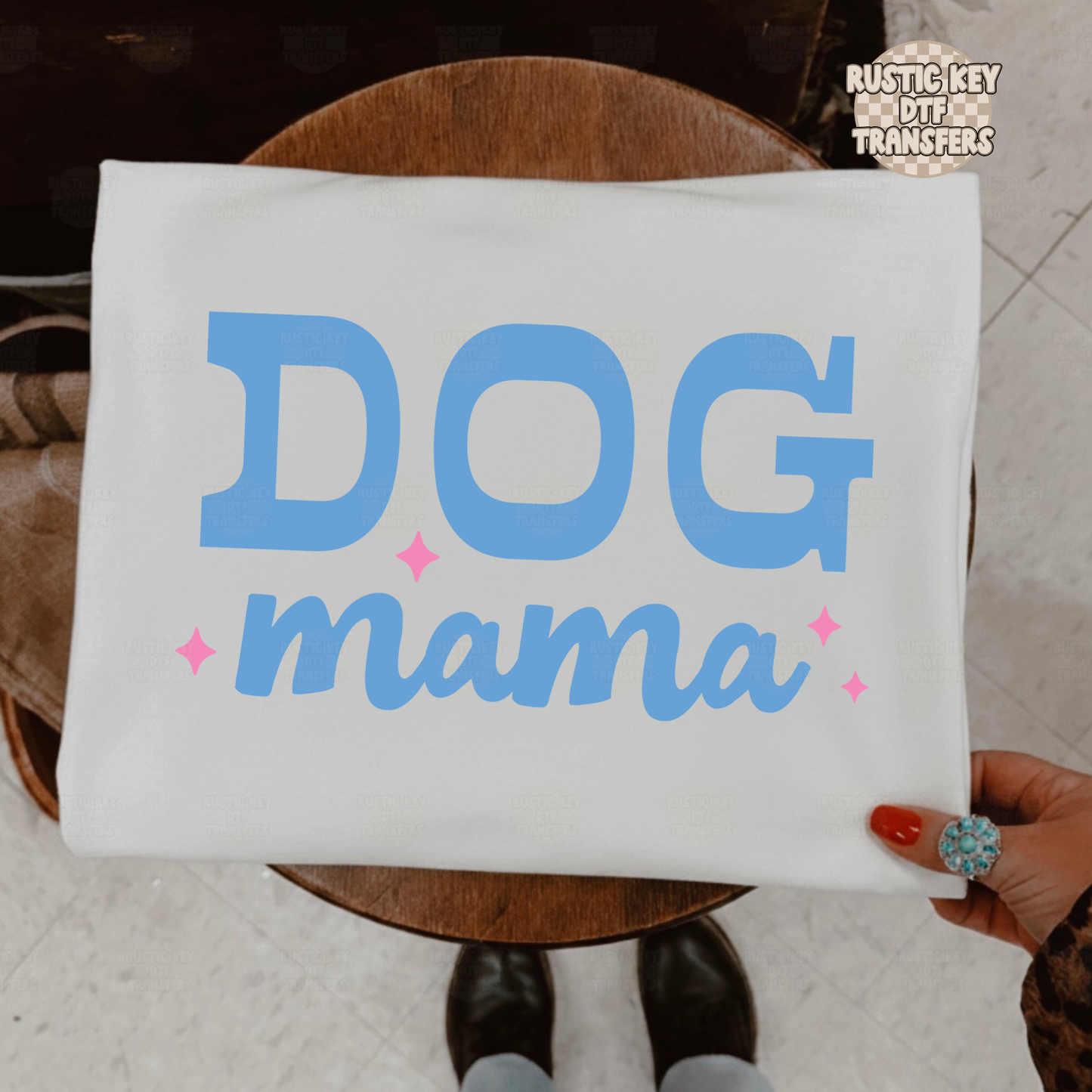 Dog mama DTF Transfer, Ready to Press