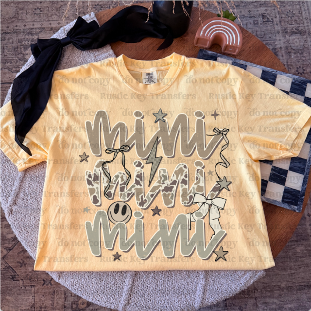 Mini camo DTF Transfer, Ready to Press