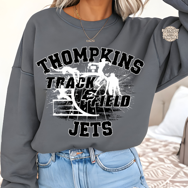 Thompson Jets Track & Field DTF Transfer, Ready to Press