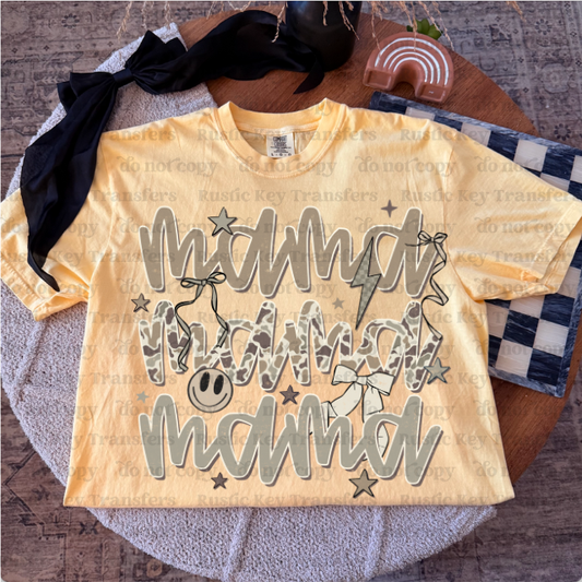 mama camo DTF Transfer, Ready to Press