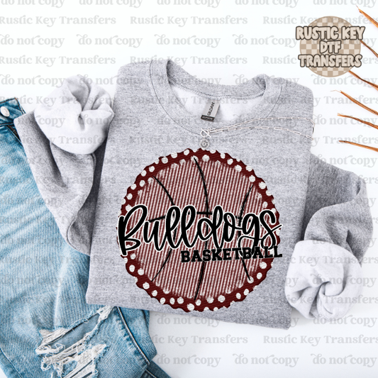 Bulldogs Basketball prepster DTF Transfer, Ready to Press