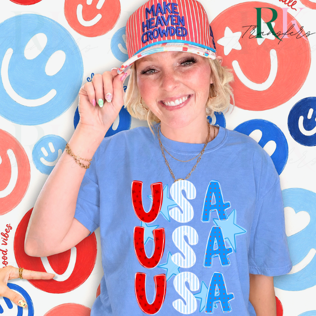 USA DTF Transfer, Ready to Press Rustic Key Transfers