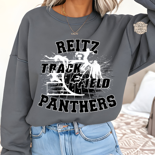 Reitz Panthers Track & Field DTF Transfer, Ready to Press