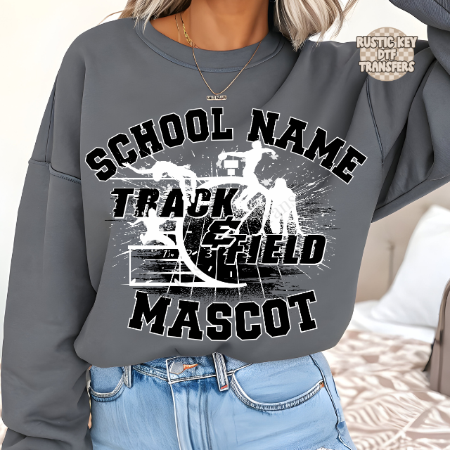 Custom Track & Field DTF Transfer, Ready to Press