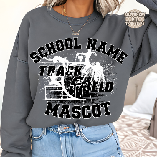 Custom Track & Field DTF Transfer, Ready to Press