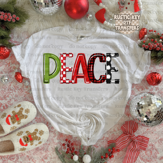 Peace DTF Transfer, Ready to Press