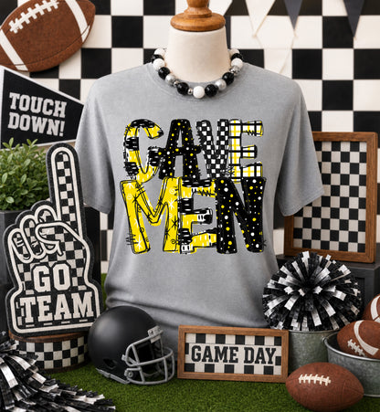 Game day yellow mascots DTF Transfer, Ready to Press Rustic Key Transfers