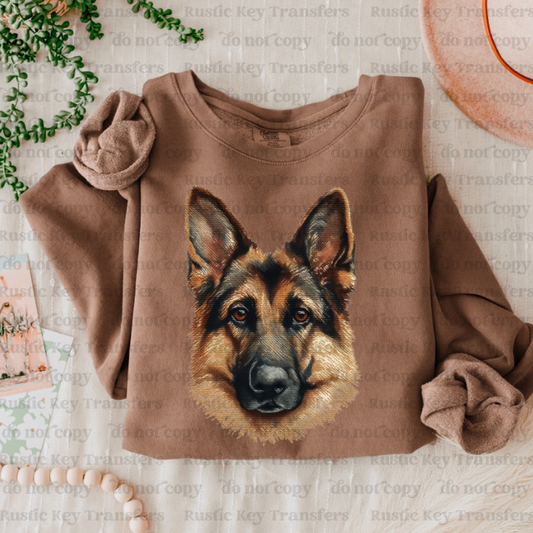 Dog DTF Transfer, Ready to Press