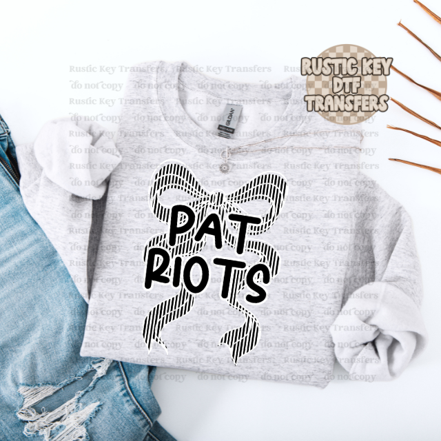 Patriots seersucker DTF TRANSFER