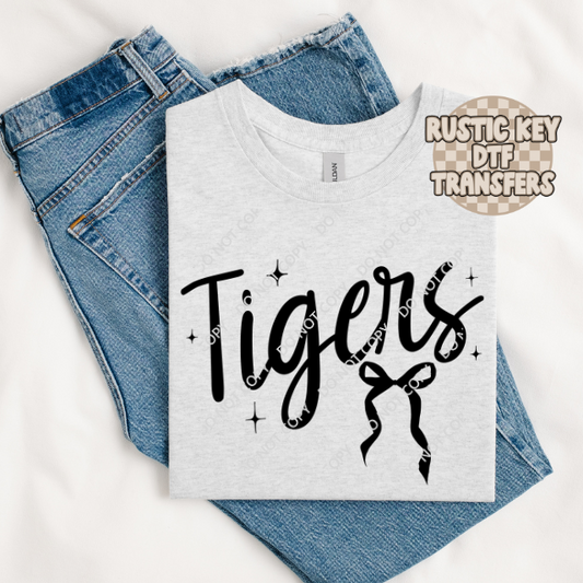 Tigers Bow DTF TRANSFER