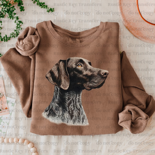 Dog DTF Transfer, Ready to Press