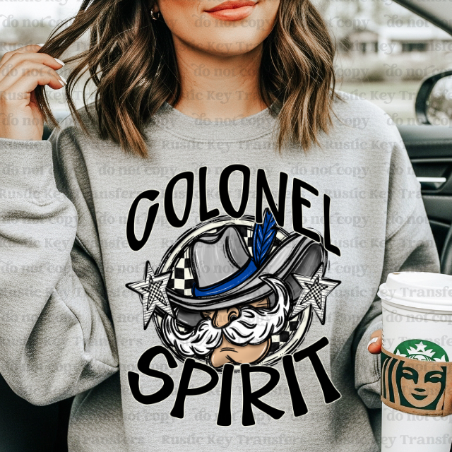 Colonel Spirit DTF Transfer, Ready to Press