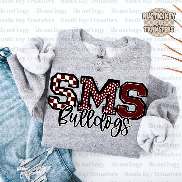 SMS Bulldogs so sporty DTF Transfer, Ready to Press