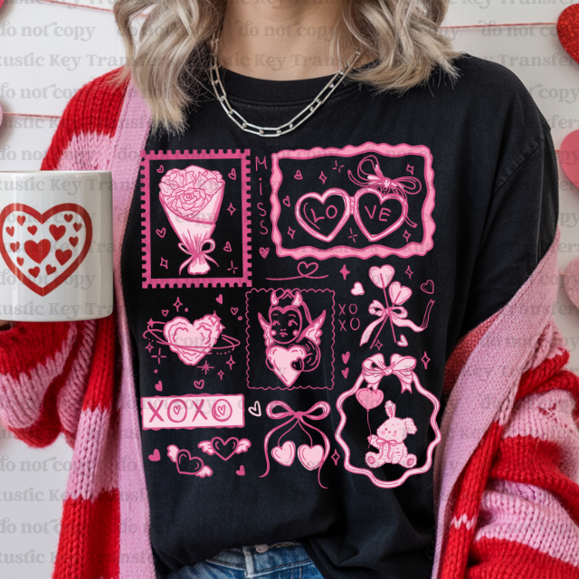 Stamps DTF Transfer, Ready to Press