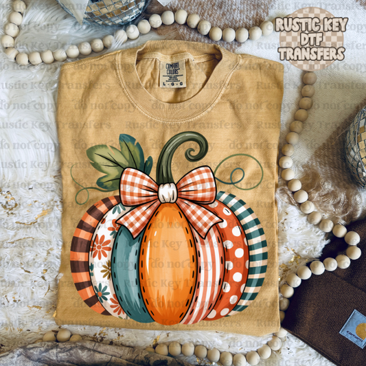 Pumpkin DTF Transfer, Ready to Press