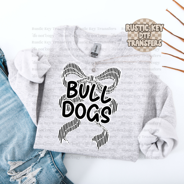 Bulldogs seersucker DTF TRANSFER