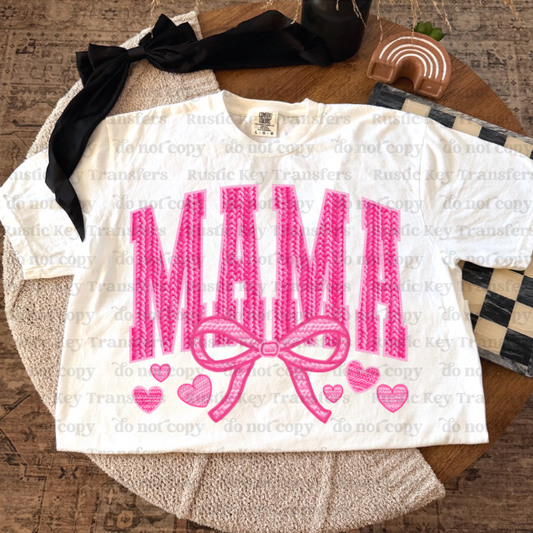 Mama Valentine DTF Transfer, Ready to Press