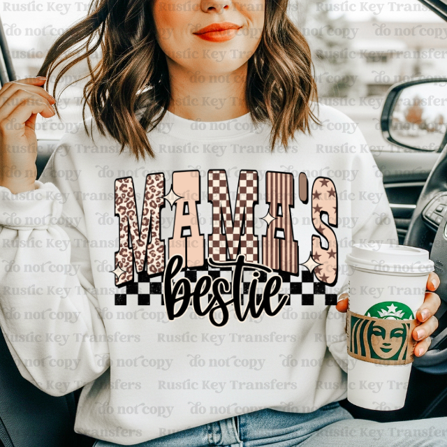 Mama's Bestie DTF Transfer, Ready to Press