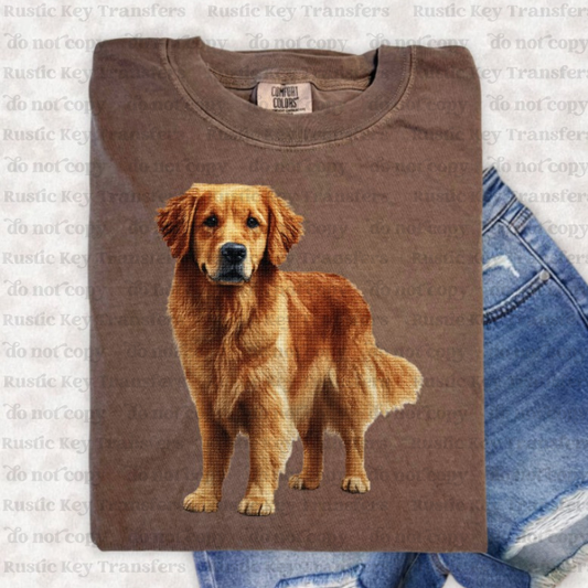 Dog DTF Transfer, Ready to Press