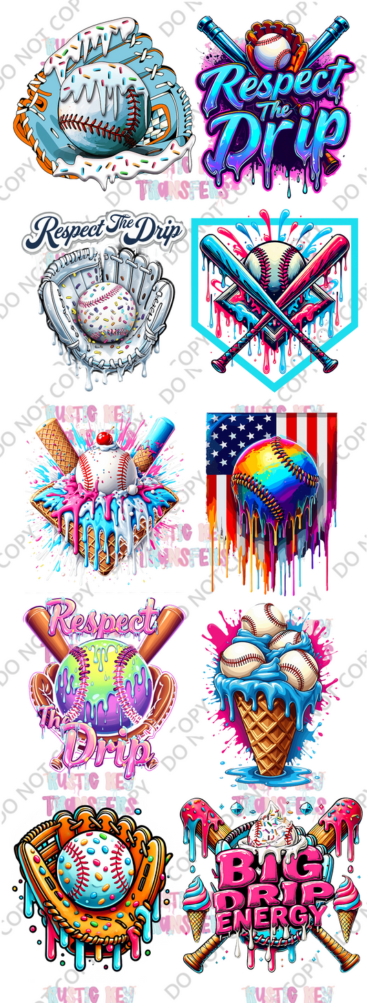 BASEBALL GANGSHEET 22 x 60