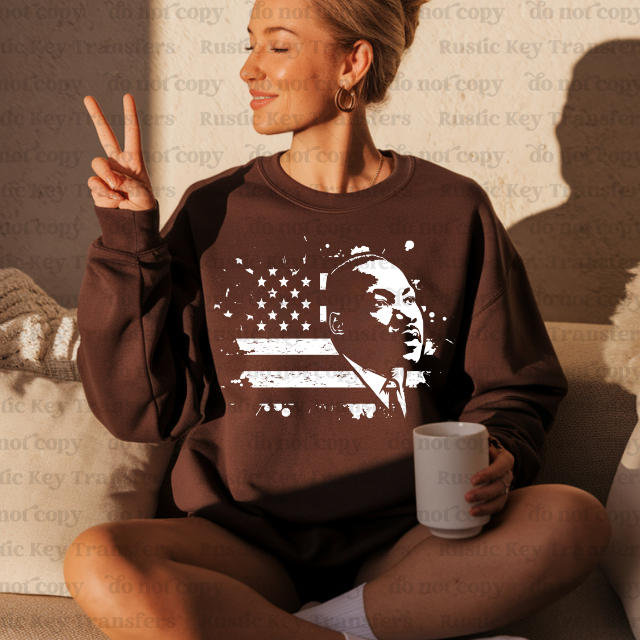 Martin Luther King DTF Transfer, Ready to Press