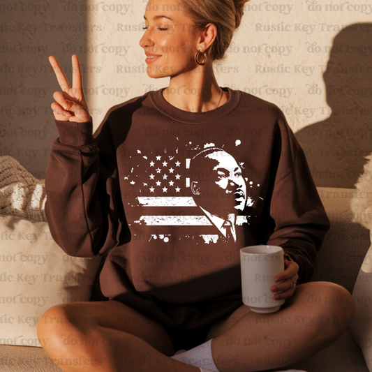 Martin Luther King DTF Transfer, Ready to Press