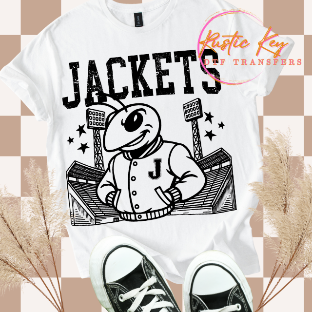 Jackets Letterman mascot DTF TRANSFER