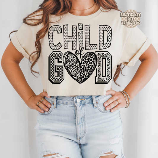 Child of God DTF Transfer, Ready to Press
