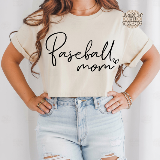Baseball mom DTF Transfer, Ready to Press