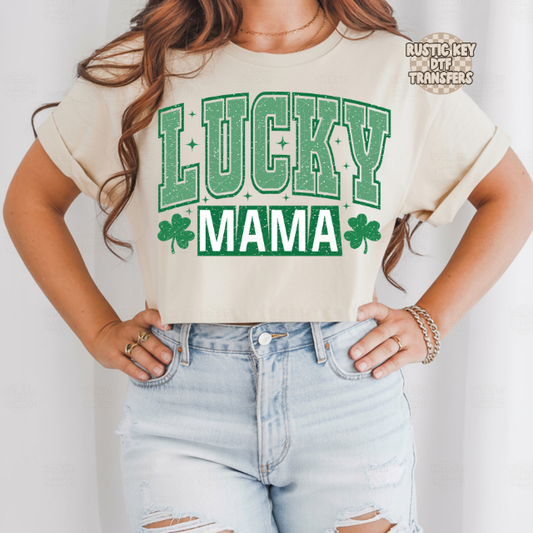 Lucky mama DTF Transfer, Ready to Press
