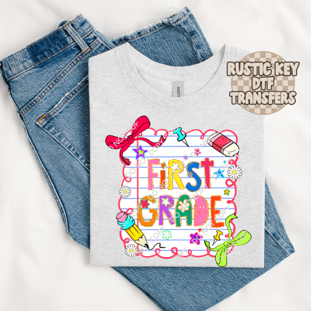 First grade DTF TRANSFER