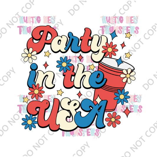 PATRIOTIC DTF TRANSFER