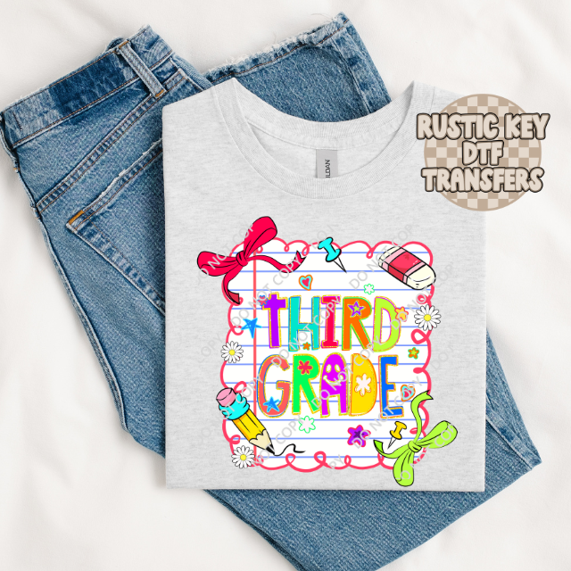 Third Grade DTF TRANSFER