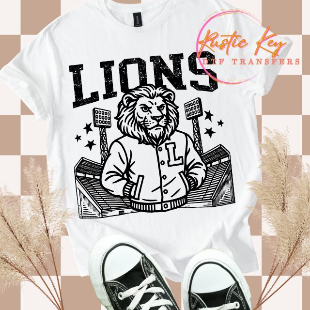 Lions mascot DTF TRANSFER