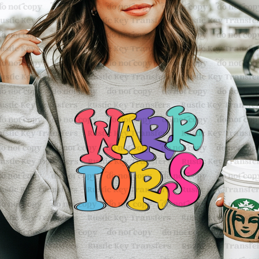 Warrior DTF Transfer, Ready to Press