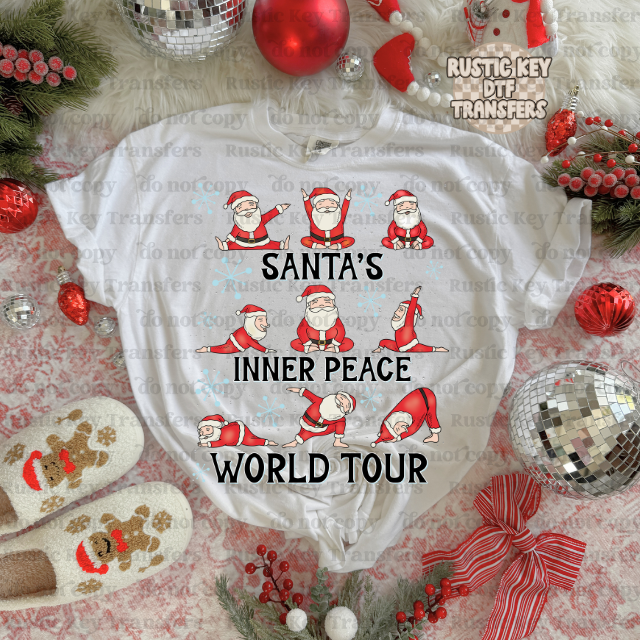 Santa's inner piece DTF Transfer, Ready to Press