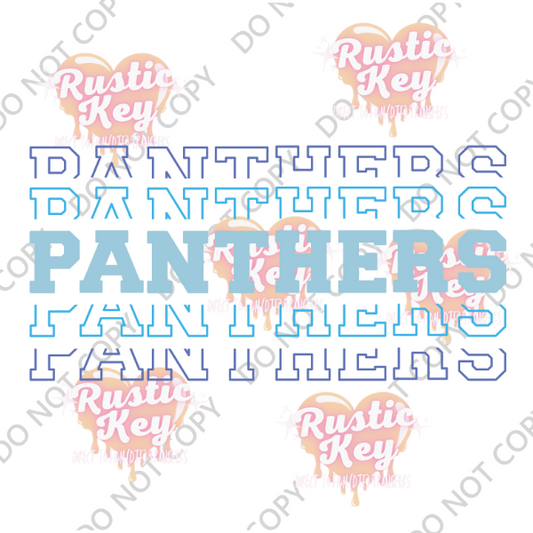 PANTHERS DTF TRANSFER