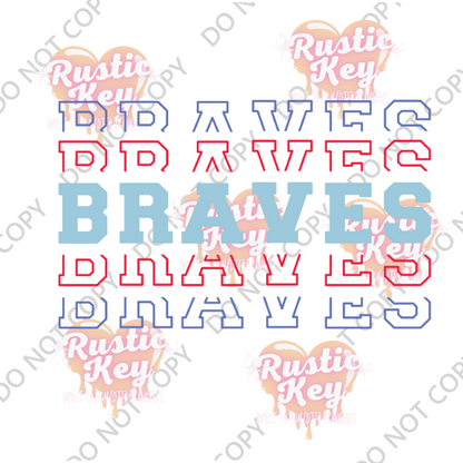 BRAVES DTF TRANSFER